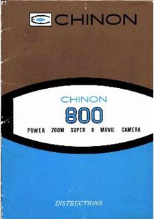 Chinon 805 manual. Camera Instructions.